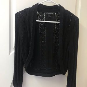 Black cropped sweater